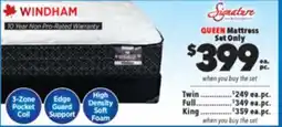 Surplus Furniture Windham Pocket Coil Queen Mattress Set offer