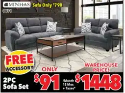 Surplus Furniture Galt Granite Sofa & Lovseat offer