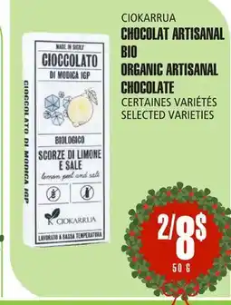 Marches Tau CHOCOLAT ARTISANAL BIO CIOKARRUA offer