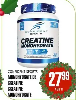 Marches Tau MONOHYDRATE DE CREATINE CONFIDENT SPORTS offer