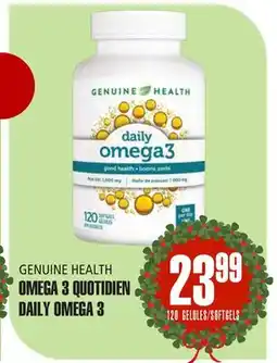 Marches Tau OMEGA 3 QUOTIDIEN GENUINE HEALTH offer