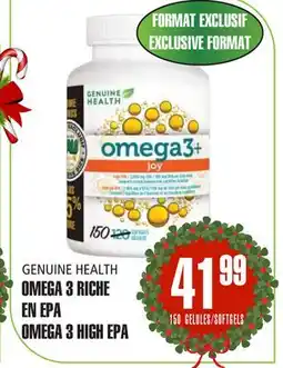 Marches Tau OMEGA 3 RICHE EN EPA GENUINE HEALTH offer