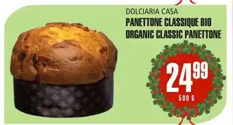 Marches Tau PANETTONE CLASSIQUE BIO DOLCIARIA CASA offer