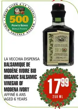 Marches Tau BALSAMIQUE DE MODÈNE IVOIRE BIO LA VECCHIA DISPENSA offer