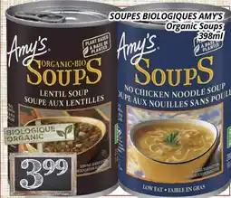 Supermarché PA SOUPES BIOLOGIQUES AMY'S | Organic Soups offer