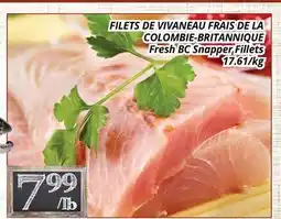 Supermarché PA FILETS DE VIVANEAU FRAIS DE LA COLOMBIE-BRITANNIQUE / Fresh BC Snapper Fillets offer