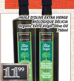 Supermarché PA HUILE D'OLIVE EXTRA VIERGE BIOLOGIQUE DÉLICIA | Organic Extra Virgin Olive Oil offer