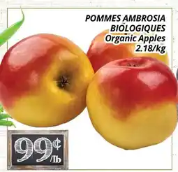 Supermarché PA POMMES AMBROSIA BIOLOGIQUES | Organic Apples offer