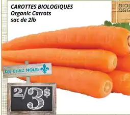 Supermarché PA CAROTTES BIOLOGIQUES | Organic Carrots offer