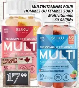 Supermarché PA MULTIVITAMINES POUR HOMMES OU FEMMES SUKU | Multivitamins offer