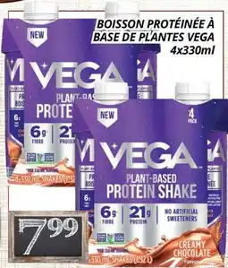Supermarché PA BOISSON PROTÉINÉE À BASE DE PLANTES VEGA offer