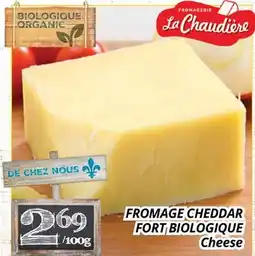 Supermarché PA FROMAGE CHEDDAR FORT BIOLOGIQUE | Cheese offer