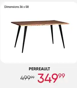 Meubles RD Perreault - Rectangular Solid Wood Dining Table 58 offer