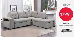 Meubles RD Ariella - Convertible Sectional with Side Chaise, Storage, and Expandable Ottoman offer