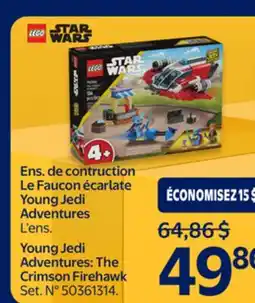 Walmart LEGO Young Jedi Adventures: The Crimson Firehawk offer