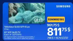 Walmart SAMSUNG 65 Q7F QLED TV offer
