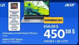 Walmart Aspire 315.6 laptop offer