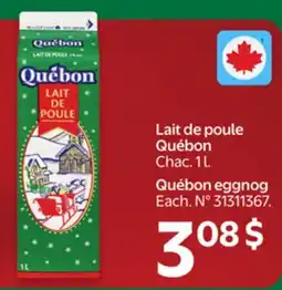 Walmart Québon eggnog offer
