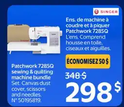 Walmart SINGER Patchwork 7285Q sewing & quilting machine bundle Set offer
