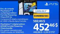 Walmart PlayStation 5 digital edition 825GB Fortnite Flowering Chaos bundle offer