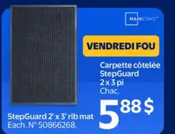 Walmart StepGuard 2'x3' rib mat offer
