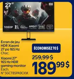 Walmart Xiaomi 27 165Hz HDR Gaming Monitor offer