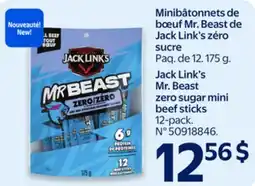 Walmart Jack Link's Mr. Beast zero sugar mini beef sticks offer