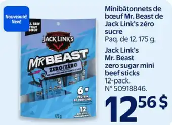 Walmart Jack Link's Mr. Beast zero sugar mini beef sticks offer