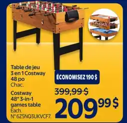 Walmart Costway 483-in-1 games table offer