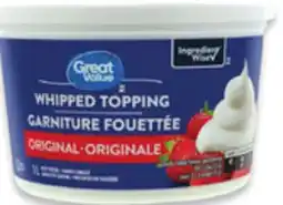Walmart Great Value whipped topping 1L offer