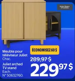 Walmart Better Homes & Gardens Juliet arched TV stand offer