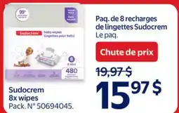 Walmart Sudocream 8x wipes offer