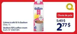 Walmart Québon 10% coffee cream offer