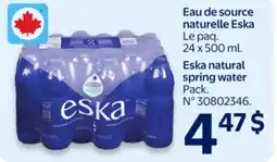 Walmart Eska natural spring water offer