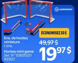 Walmart Hockey mini game offer