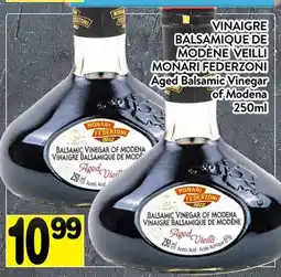 Supermarché PA VINAIGRE BALSAMIQUE DE MODÈNE VEILLI MONARI FEDERZONI | Aged Balsamic Vinegar of Modena offer