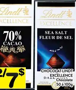 Supermarché PA CHOCOLAT LINDT EXCELLENCE | Chocolate offer