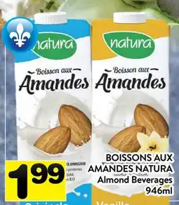 Supermarché PA BOISSONS AUX AMANDES NATURA | Almond Beverages offer
