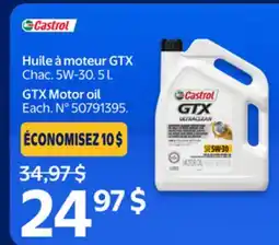 Walmart Castrol GTX Motor oil offer