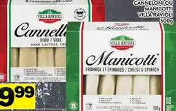 Supermarché PA CANNELONI OU MANICOTTI VILLA RAVIOLI offer