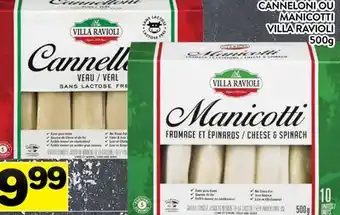 Supermarché PA CANNELONI OU MANICOTTI VILLA RAVIOLI offer