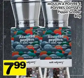 Supermarché PA MOULIN À POIVRE 4 POIVRES ODYSSEY | Pepper Grinder offer