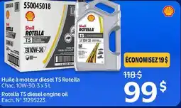 Walmart Rotella T5 diesel engine oil offer