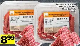 Supermarché PA ROULEAUX DE BOEUF TRANCHÉ SUNLAND | Sliced Beef Rolls offer