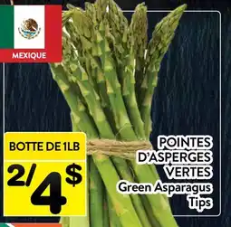 Supermarché PA POINTES D'ASPERGES VERTES | Green Asparagus Tips offer