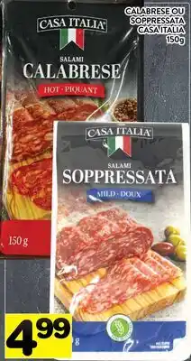 Supermarché PA CALABRESE OU SOPPRESSATA CASA ITALIA offer