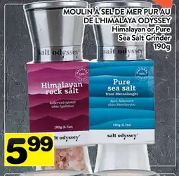 Supermarché PA MOULIN À SEL DE MER PUR AU DE L'HIMALAYA ODYSSEY | Himalayan or Pure Sea Salt Grinder offer