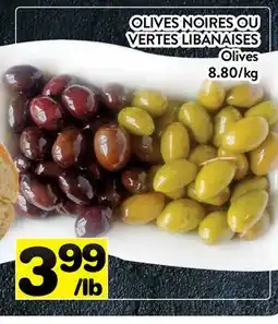 Supermarché PA OLIVES NOIRES OU VERTES LIBANAISES | Olives offer