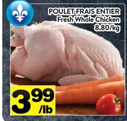 Supermarché PA POULET FRAIS ENTIER | Fresh Whole Chicken offer