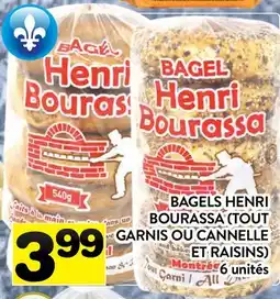 Supermarché PA BAGELS HENRI BOURASSA (TOUT GARNIS OU CANNELLE ET RAISINS) offer